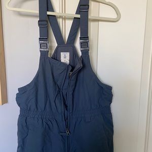 Lands end snow pants ski bibs 16H